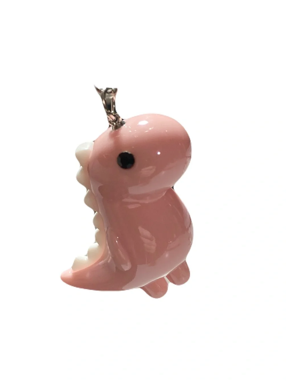 Pink Cartoon Dinosaur Bag Charm/Keychain NWOT